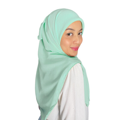 Square Plain in Aqua Pearl
