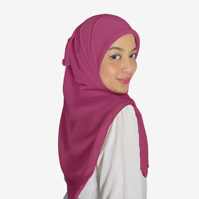 Square Plain in Fuchsia