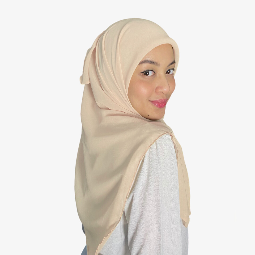 Square Plain in Peach Coral