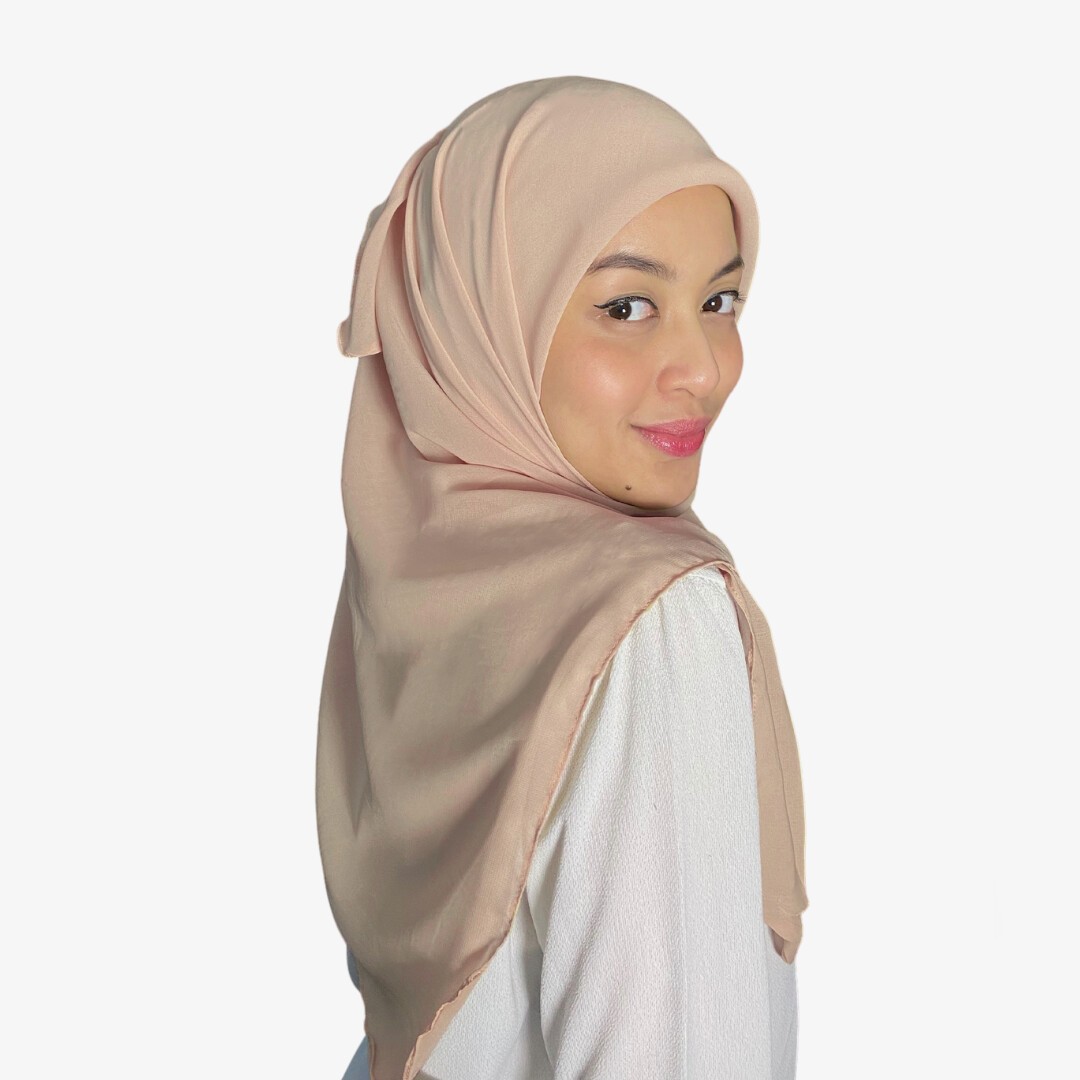 Square Plain in Pink Champagne