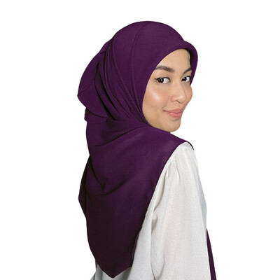 Square Plain in True Purple