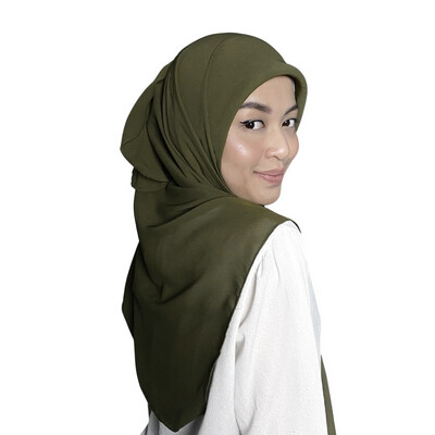 Square Plain in Dark olive