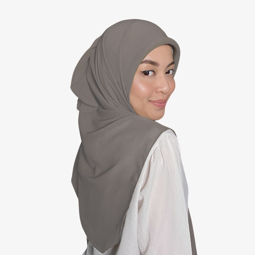 Square Plain in Silver Stone