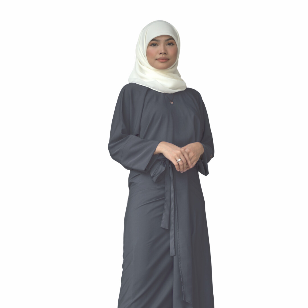 Ad-Leesa Caftan in Polar Grey
