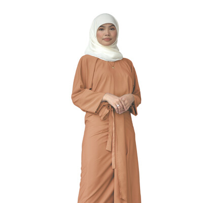 Ad-Leesa Caftan in Dusty Coral