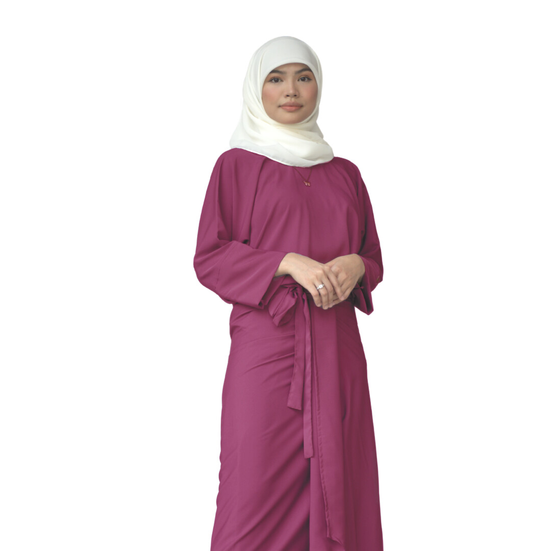 Ad-Leesa Caftan in Plumberry