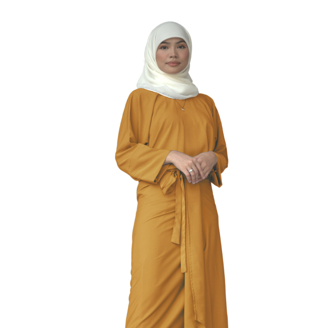 Ad-Leesa Caftan in Mustard