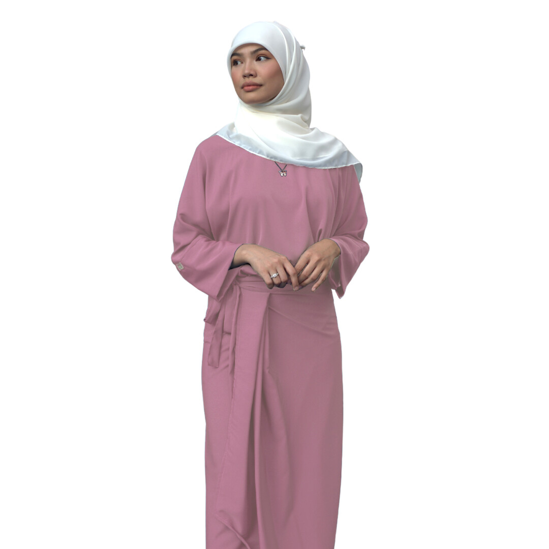 Ad-Leesa Caftan in Peony Pink