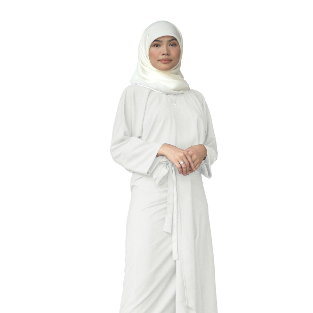 Ad-Leesa Caftan in Offwhite