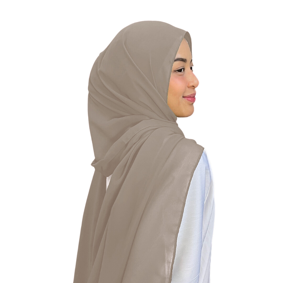 Shawl Plain in Matte Nude