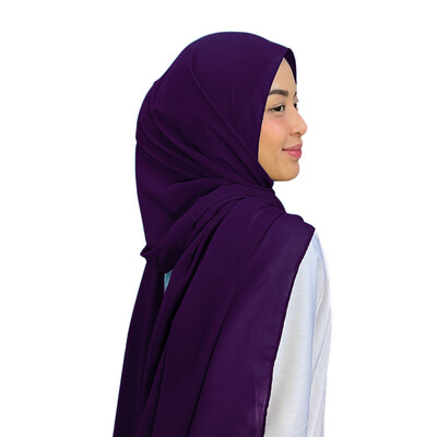 Shawl Plain in Midnight Berry