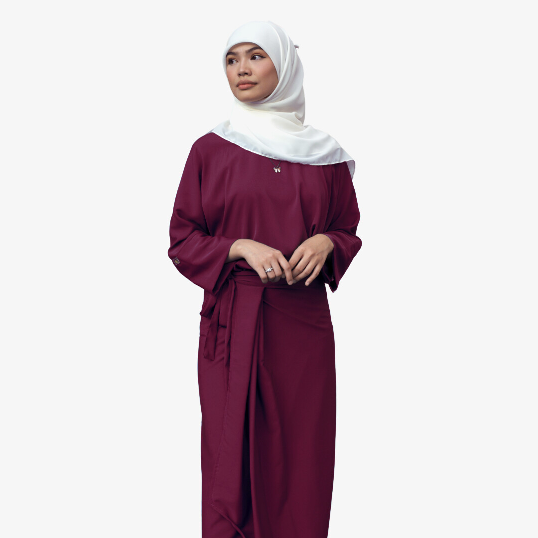 Ad-Leesa Caftan in Boysenberry