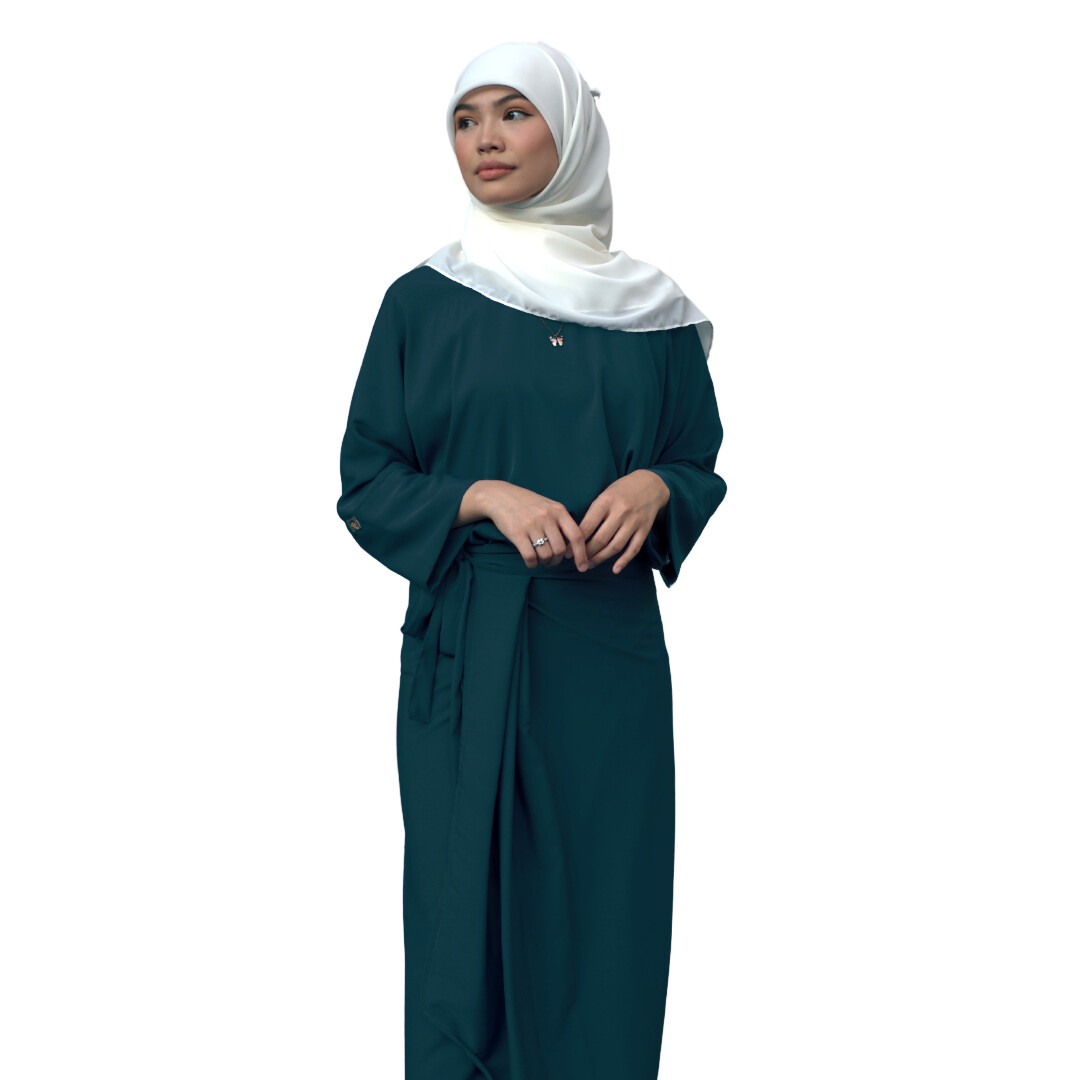 Ad-Leesa Caftan in Hunter