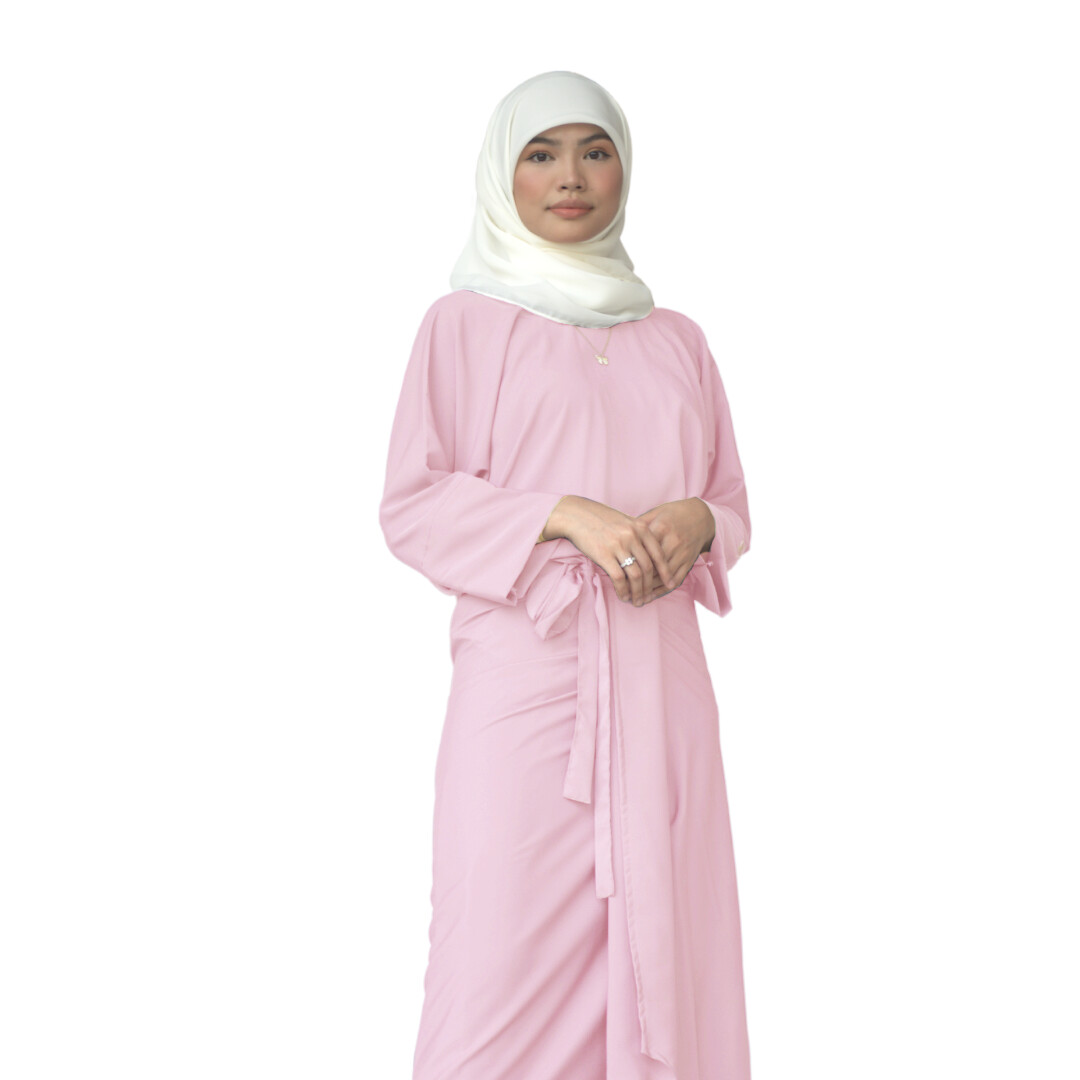 Ad-Leesa Caftan in Ivory Pink