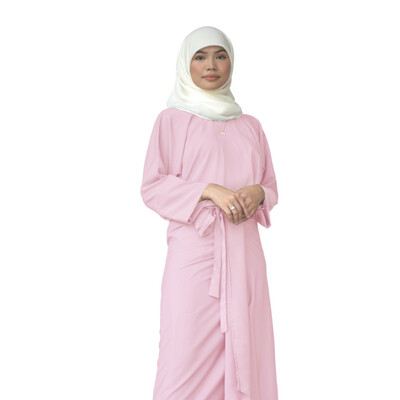 Ad-Leesa Caftan in Ivory Pink