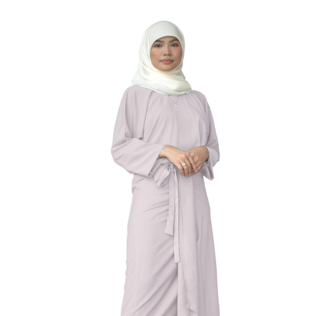 Ad-Leesa Caftan in Silver Rose