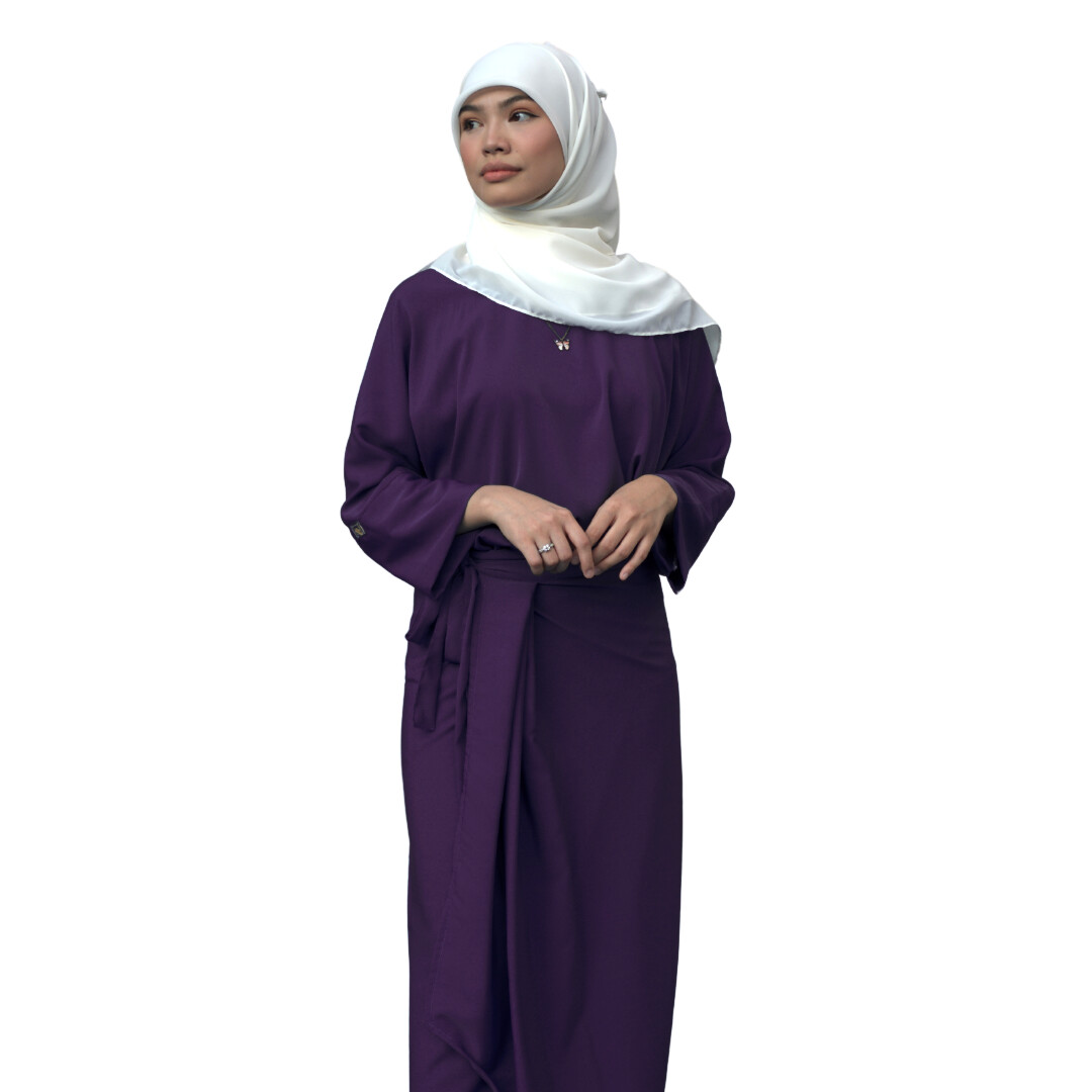 Ad-Leesa Caftan in Royal Purple