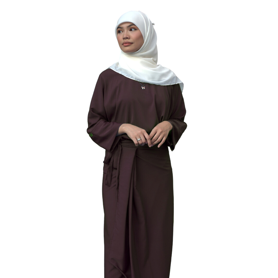 Ad-Leesa Caftan in Espresso
