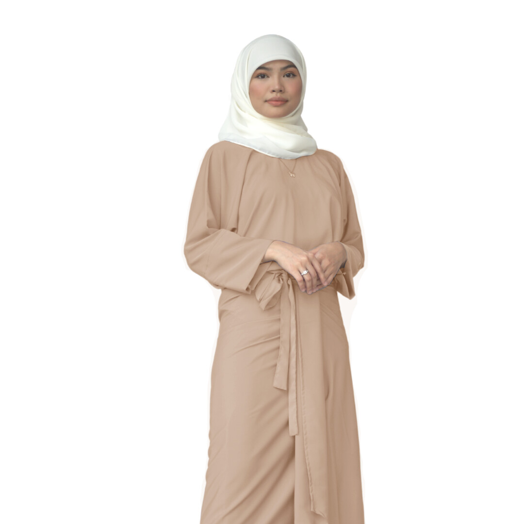 Ad-Leesa Caftan in Orange Dust
