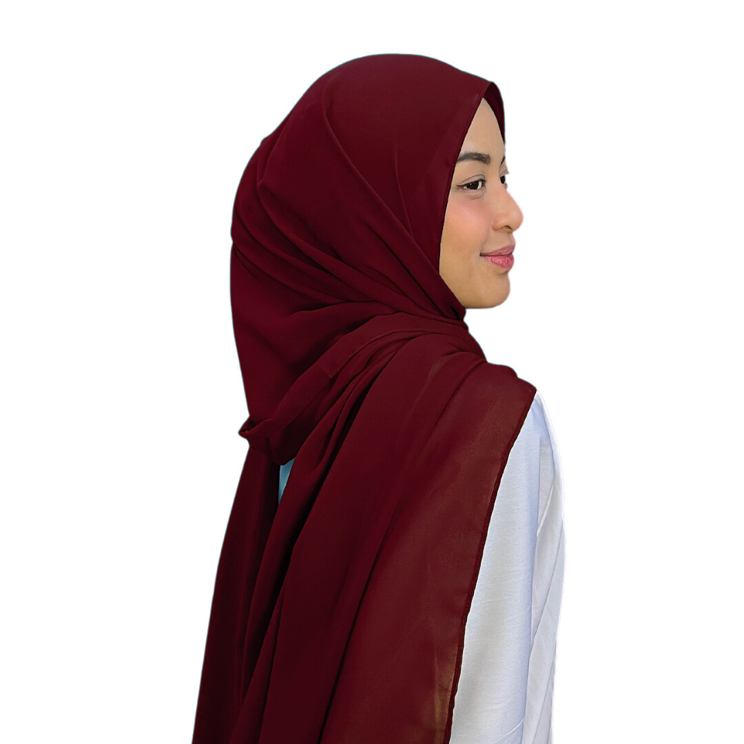 Shawl Plain in Mahogany