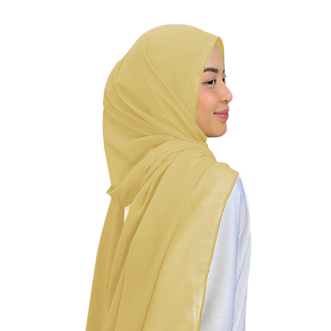 Shawl Plain in Yellow Pale