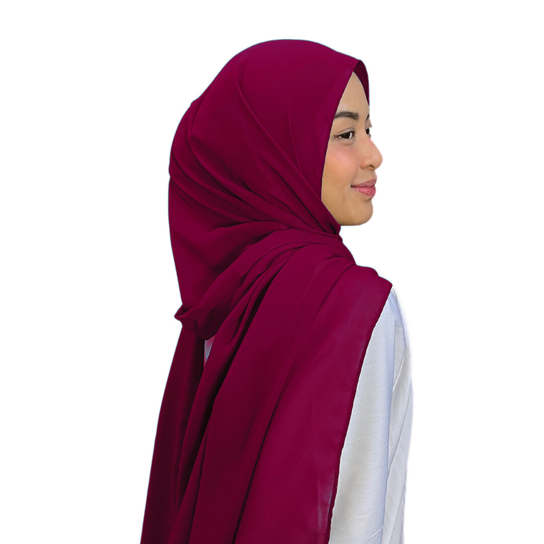 Shawl Plain in Magenta