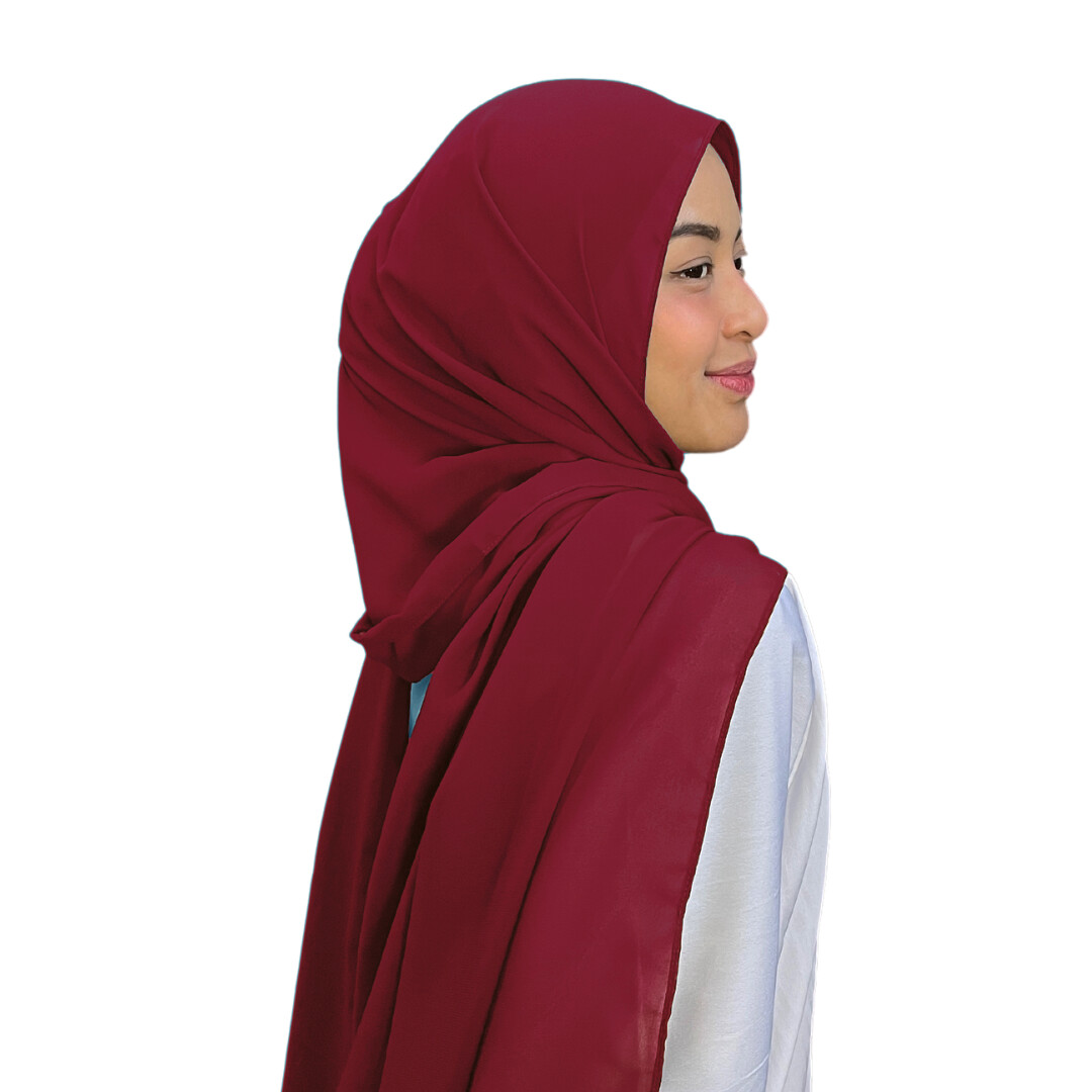Shawl Plain in Red Lava