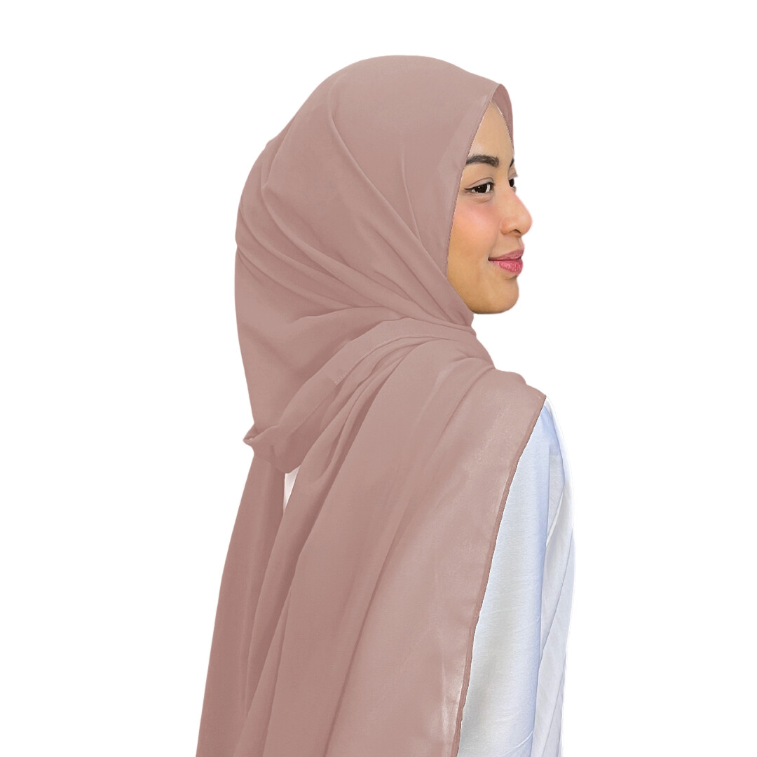 Shawl Plain in Pink Champagne