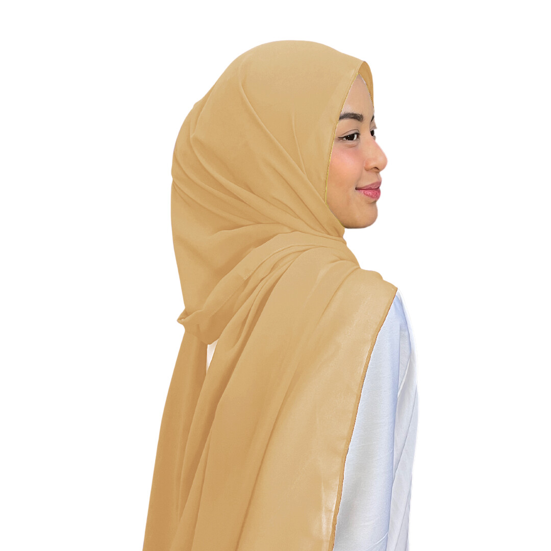 Shawl Plain in Dusty Yellow