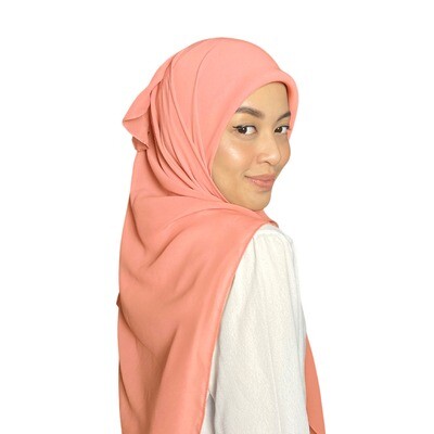 Square Plain in Burnt Coral