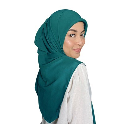 Square Plain in Jade Blue