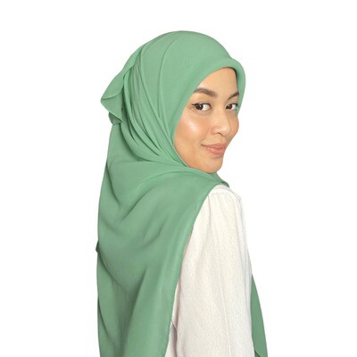 Square Plain in Organic Green