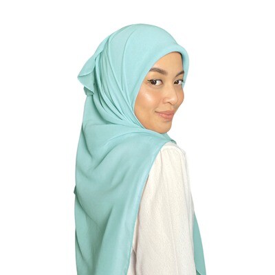 Square Plain in Mint Pearl