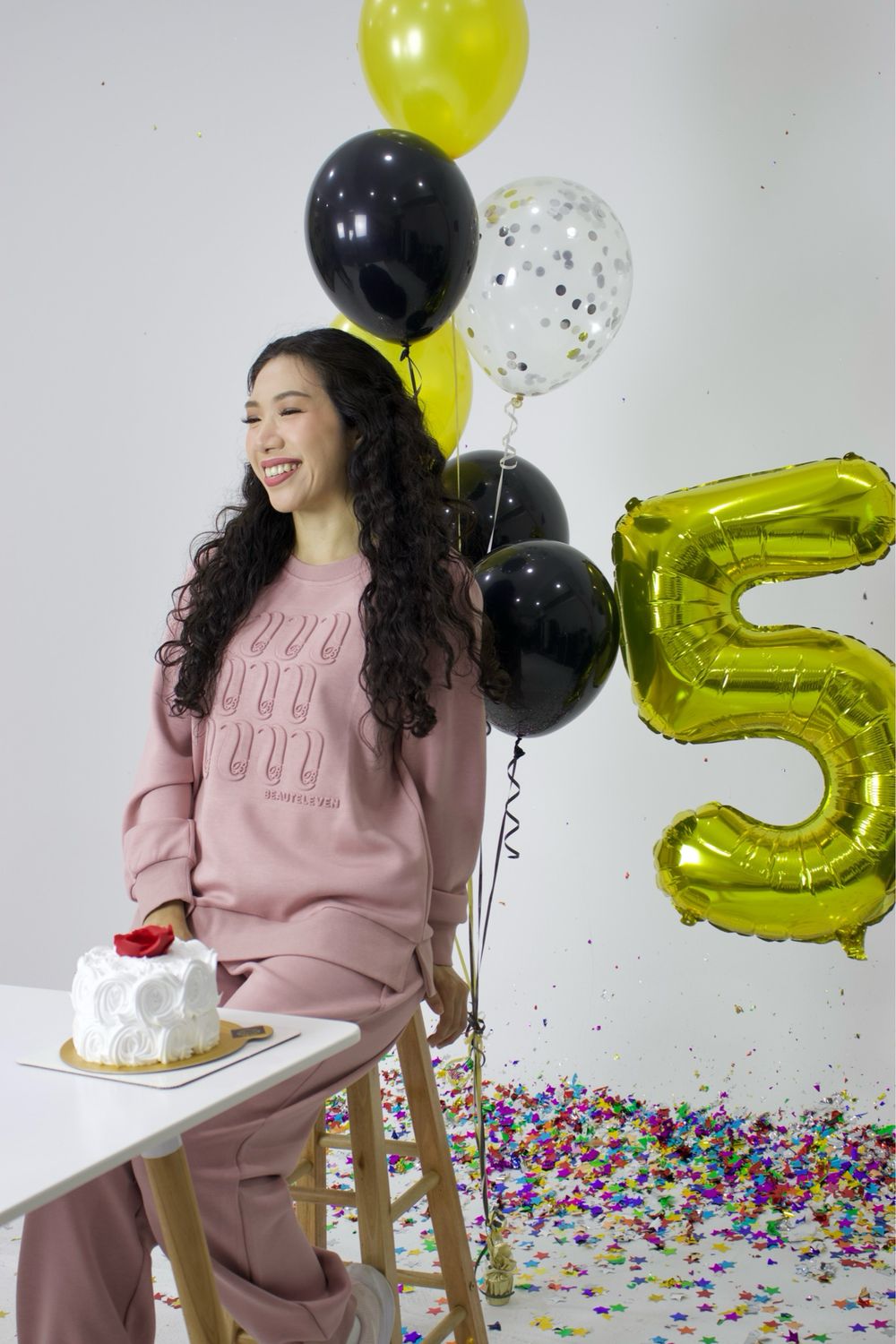 Birthday Ed. Jumper Set in Blush