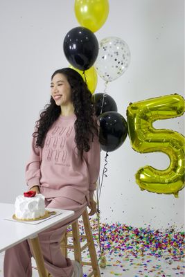 Birthday Ed. Jumper Set in Blush