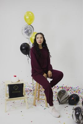 Birthday Ed. Jumper Set in Wine