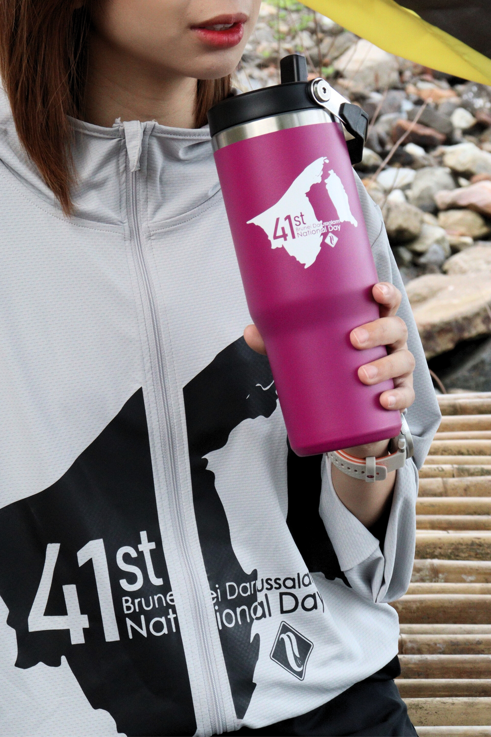 Flip Straw Tumbler in Magenta | 30 oz
