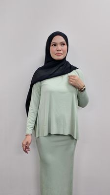 Keyla Set in Baby Green