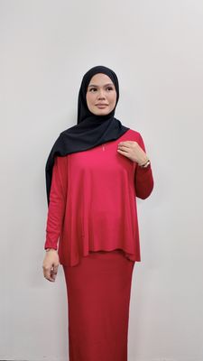 Keyla Set in Red Lava