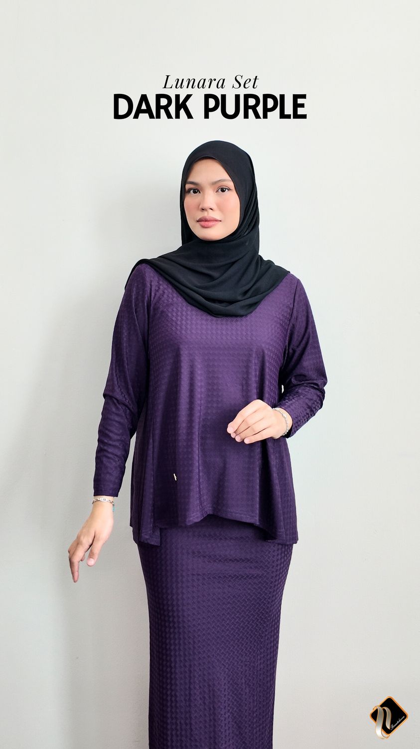 Lunara Set in Dark Purple