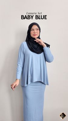 Lunara Set in Baby Blue