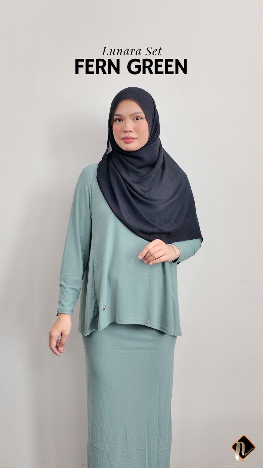 Lunara Set in Fern Green