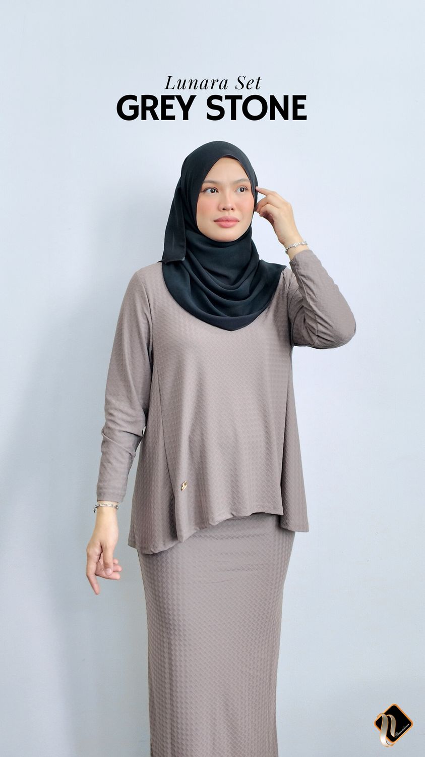 Lunara Set in Grey Stone