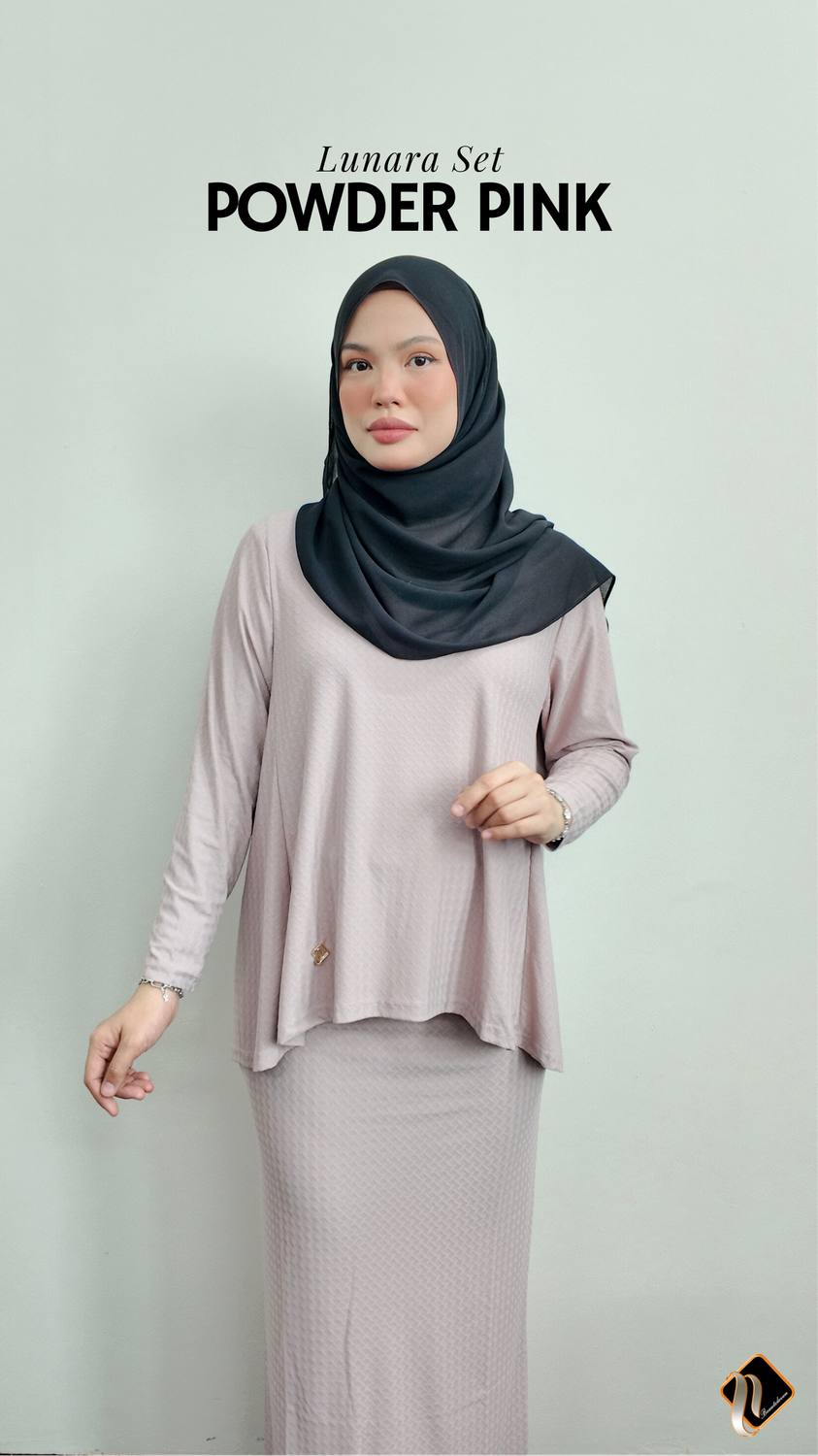 Lunara Set in Powder Pink