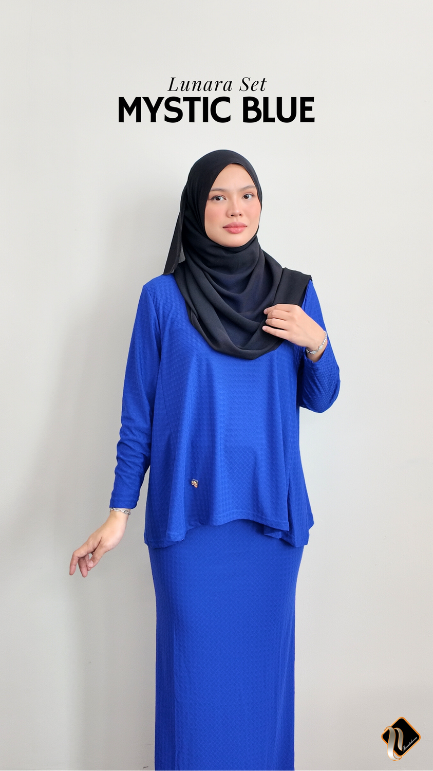 Lunara Set in Mystic Blue