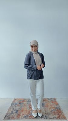 Serena Blouse in Slategrey