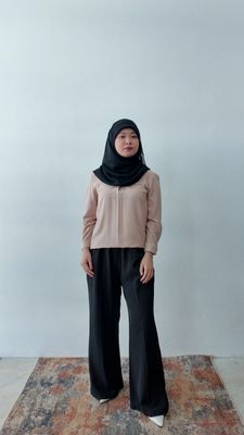 Serena Blouse in Light Nude