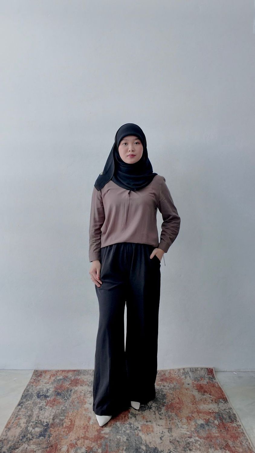 Serena Blouse in Deep Nude