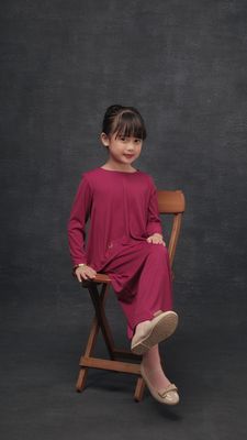 Family Kid Girl Set in Strawberry Bliss