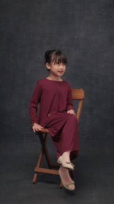 Family Kid Girl Set in Watermelon Crush